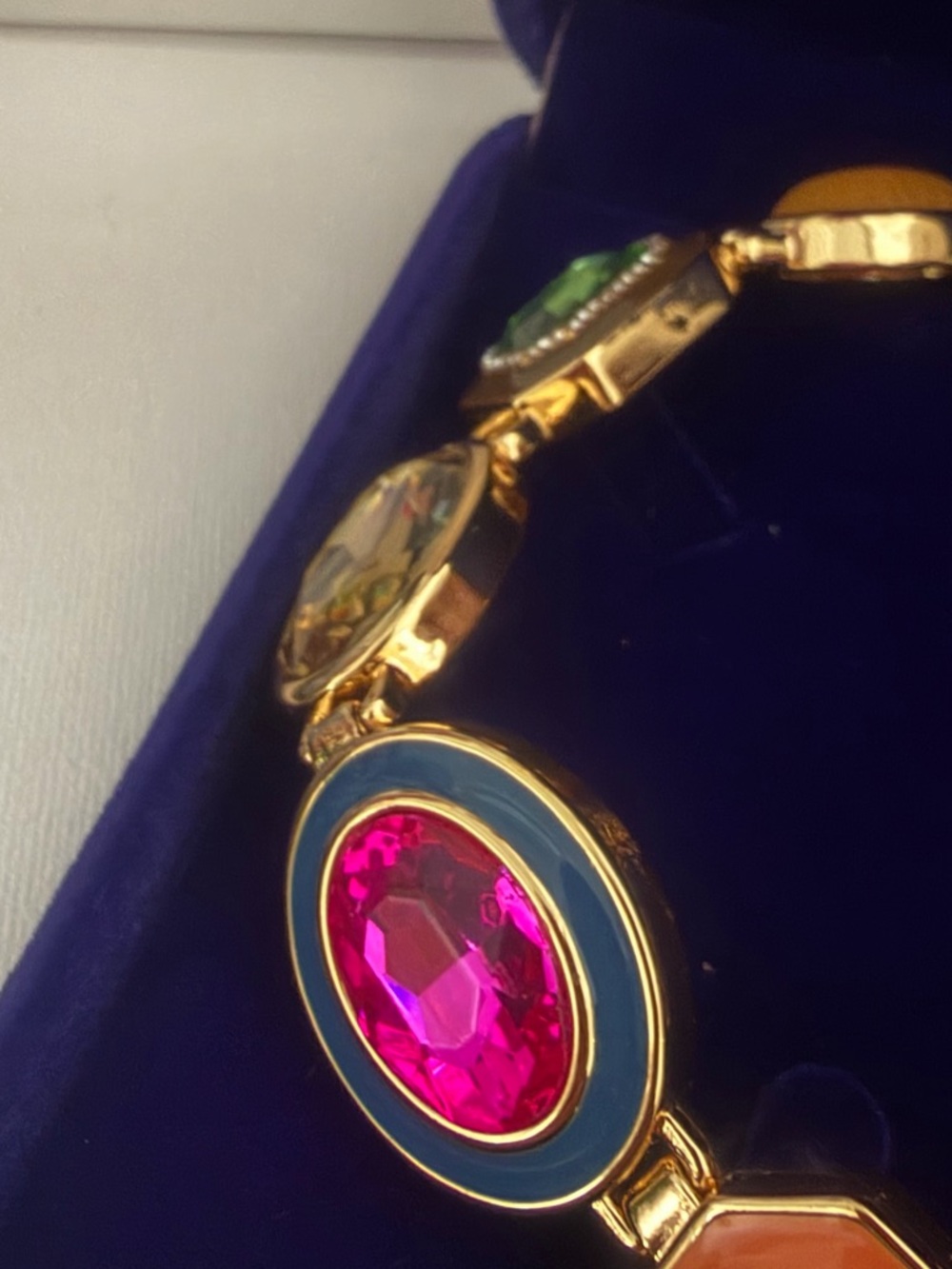 Kurt Geiger Multicolor Gemstone Statement Necklace. New ☀️ Luxurious Box Free ☀️ - Picture 17 of 17